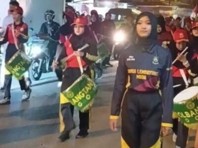 Pawai Karnaval Kemerdekaan HUT Ke 81 RI di Jalan Raya Aria Surialaga Pancasan Atas Kota Bogor Ada Marching Band hingga Barongsai