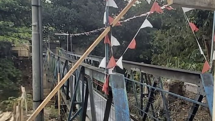 Jembatan Leuwitarik Penghubung Ranggamekar dan Batutulis Ditutup hingga Desember 2026.