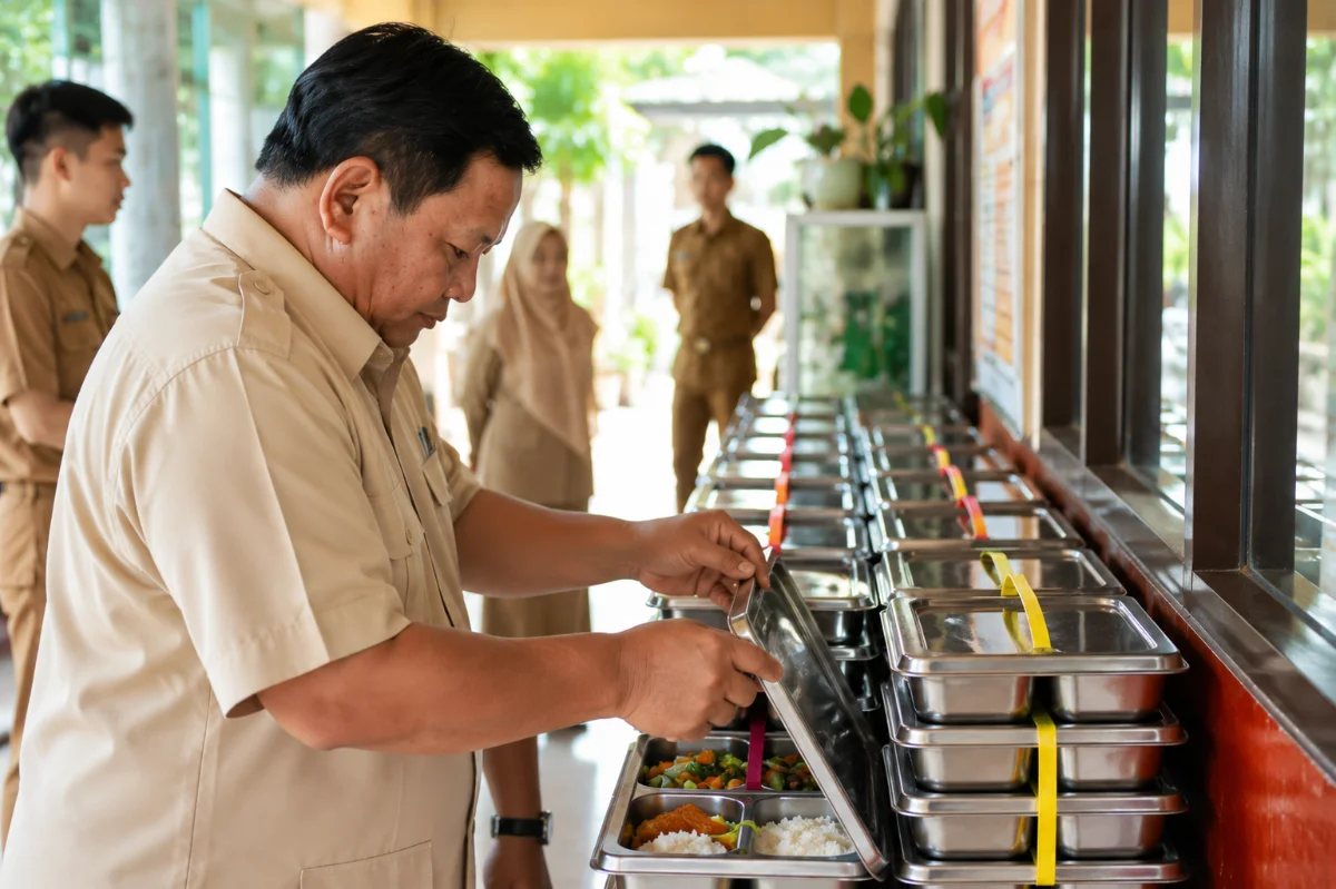 Program Makan Bergizi Gratis (MBG) menjadi program prioritas pemerintah dengan alokasi anggaran 2027 yang disesuaikan menjadi Rp240 triliun.