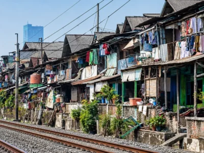 Potret kemiskinan perkotaan terlihat dari permukiman padat