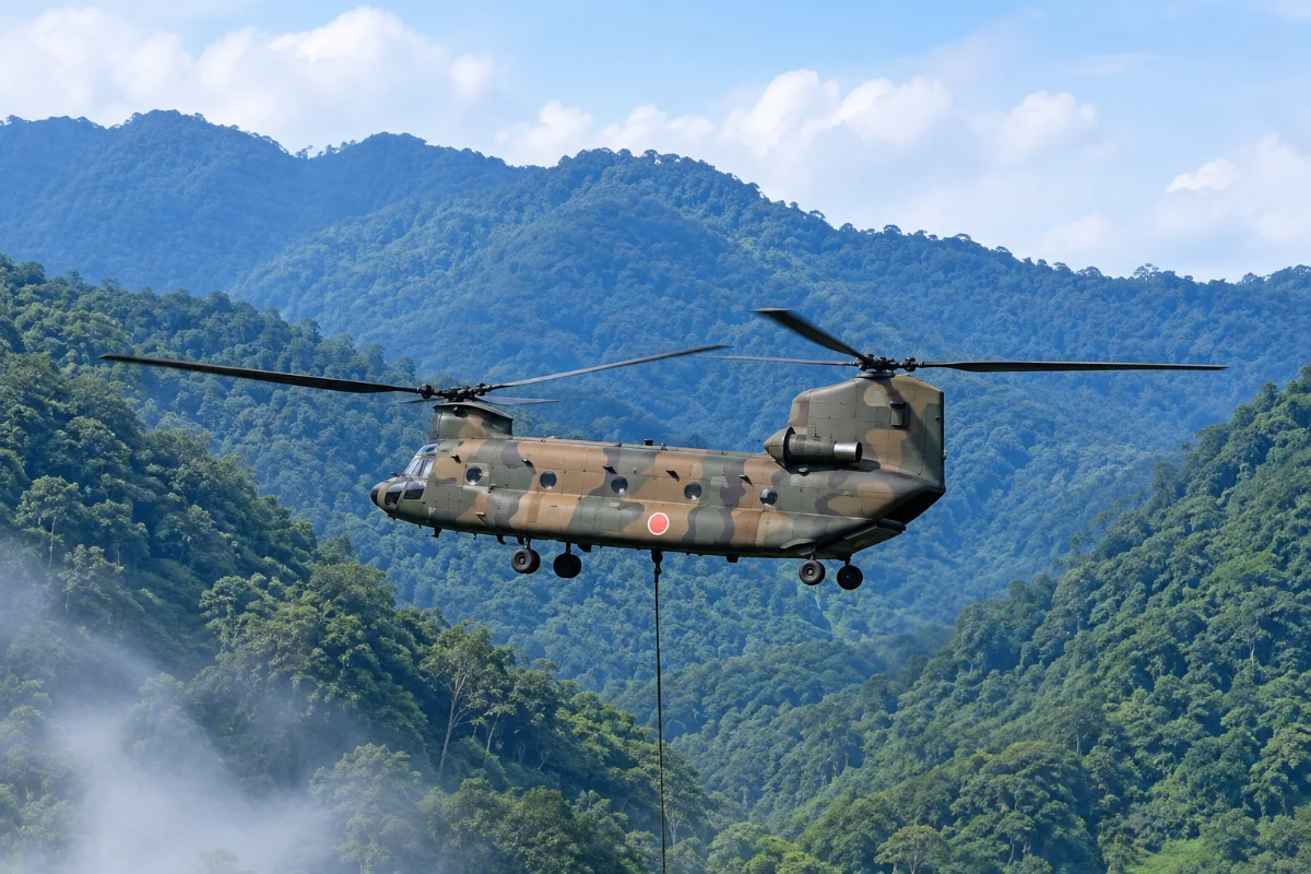 helikopter Chinook Jepang dikirim untuk membantu pemadaman karhutla di Indonesia