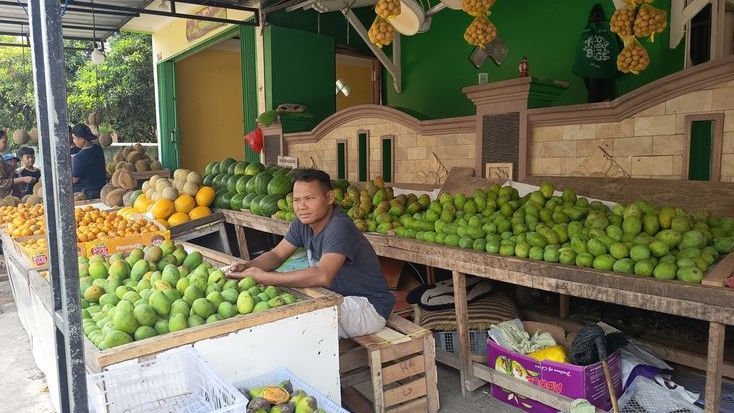 Musim Kemarau, Begini Trik Jitu Pedagang Buah di Ciampea Bogor agar Tetap Laris