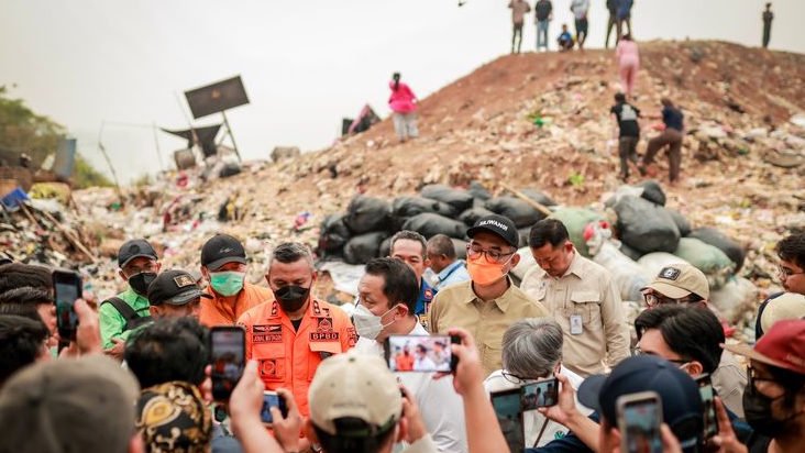 Wamen LH Puji Gerak Cepat Penanganan Kebakaran di TPA Galuga