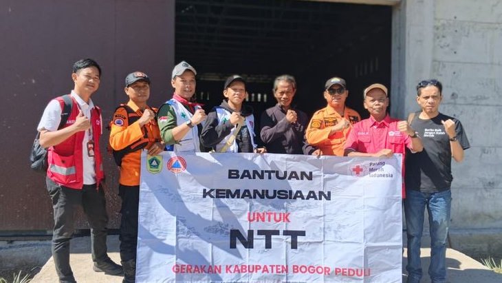Gerakan Kabupaten Bogor Peduli Tiba di NTT, Bawa Bantuan Rp500 Juta untuk Korban Gempa