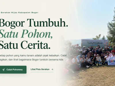TumbuhBogorKUW mendokumentasikan pohon yang ditanam melalui fitur Catat Pohon