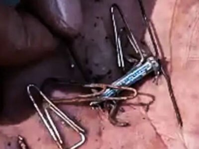 Waspada! Diduga Modus Kejahatan, Sandal Berpaku Ditemukan di Jalan Bojong Klapanunggal Cileungsi