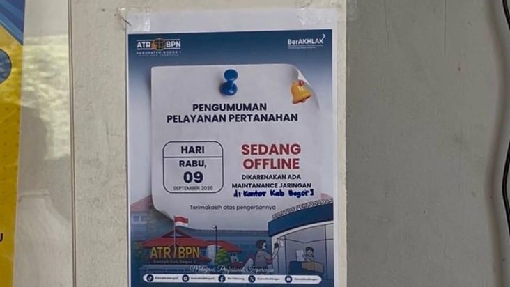 BPN Kabupaten Bogor Digeledah Polisi, Pelayanan Mendadak Offline! Warga Terpaksa Pulang