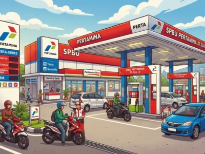 Ilustrasi SPBU Pertamina