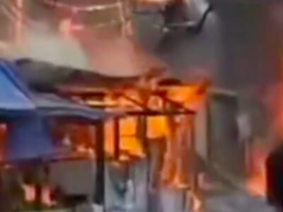 Asap Hitam Pekat Membumbung, Sejumlah Lapak di Galuga Cibungbulang Ludes Dilalap Si Jago Merah