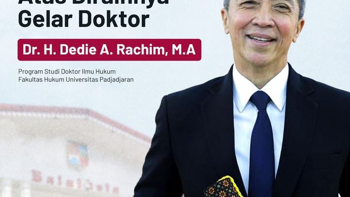 Raih Gelar Doktor Ilmu Hukum Unpad, Dedie A Rachim Perkuat Komitmen Bangun Kota Bogor